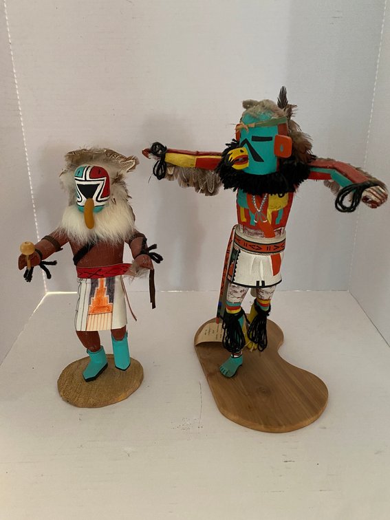 Two Native American Statuaries