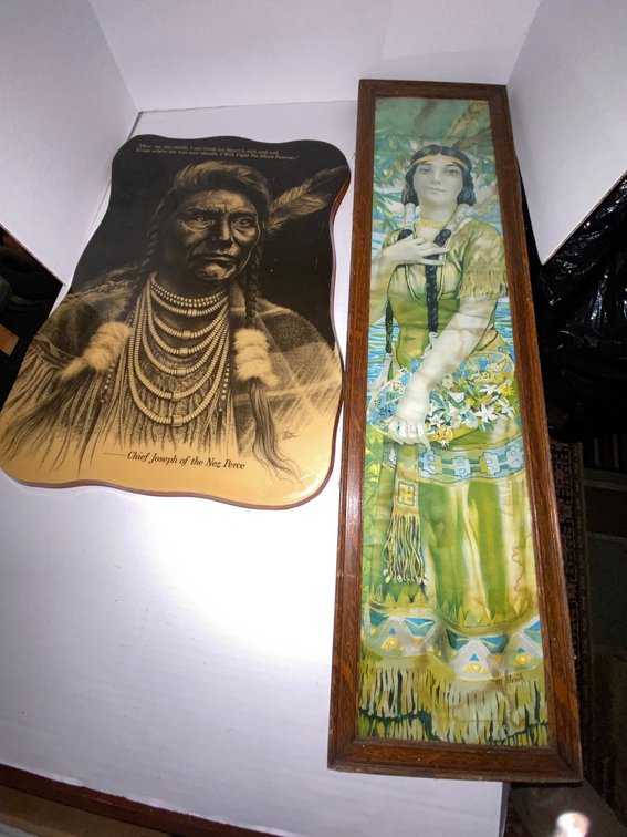 Native American Wall Art - Chief Joseph & Framed Portrait