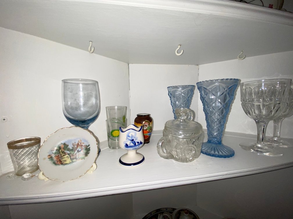 Vintage Pressed Glass & Decorative Glassware Assortment