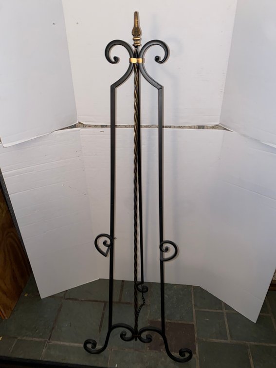 Decorative Wrought-Iron Floor Easel, 52 in.