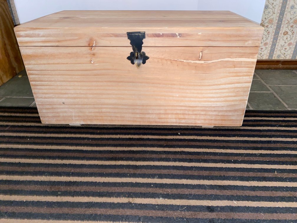 Small wooden chest