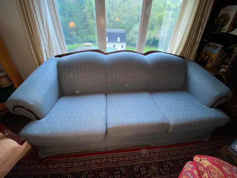 Three Cushion Rolled Arm Sofa
