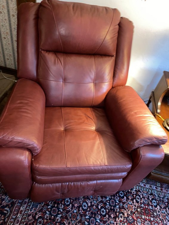 Leather like recliner