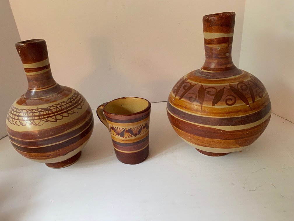 Three pieces of Western Pottery