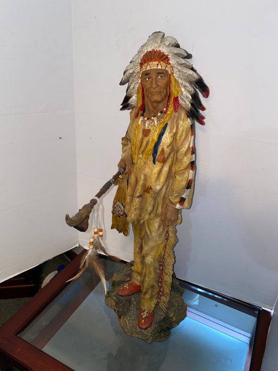 Native American statue