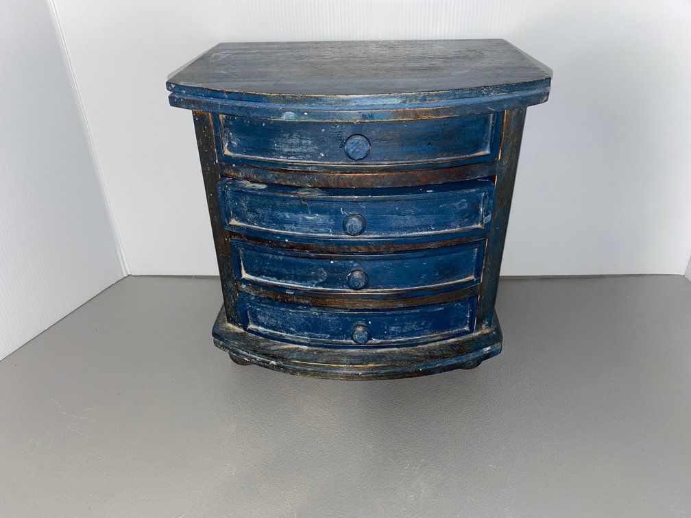 Blue Miniature Dresser