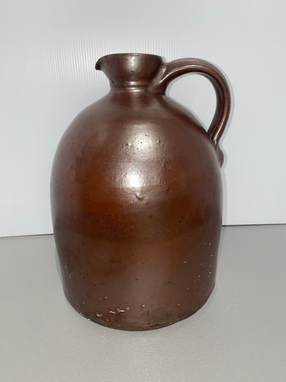 Applied-Handle Stoneware Jug