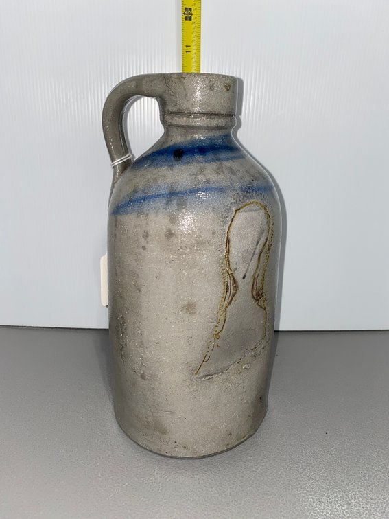 Striped Stoneware Jug