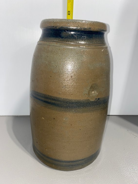 Three-Stripe Stoneware Wax Sealer