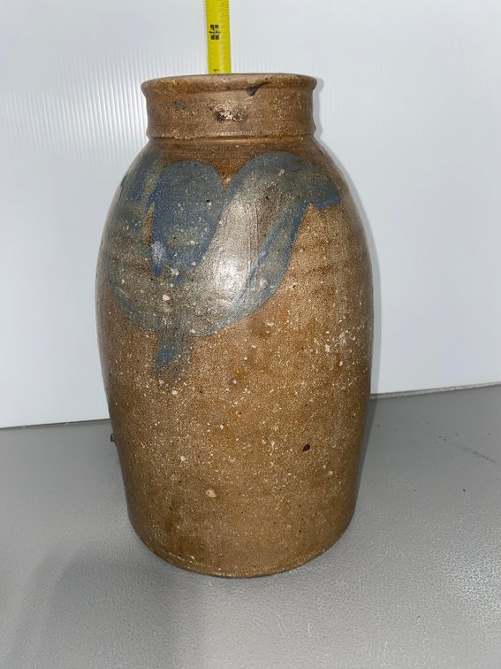 Cobalt-Decorated Ohio Stoneware Jug