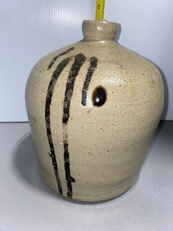Stoneware Jug with Turkey Droppings
