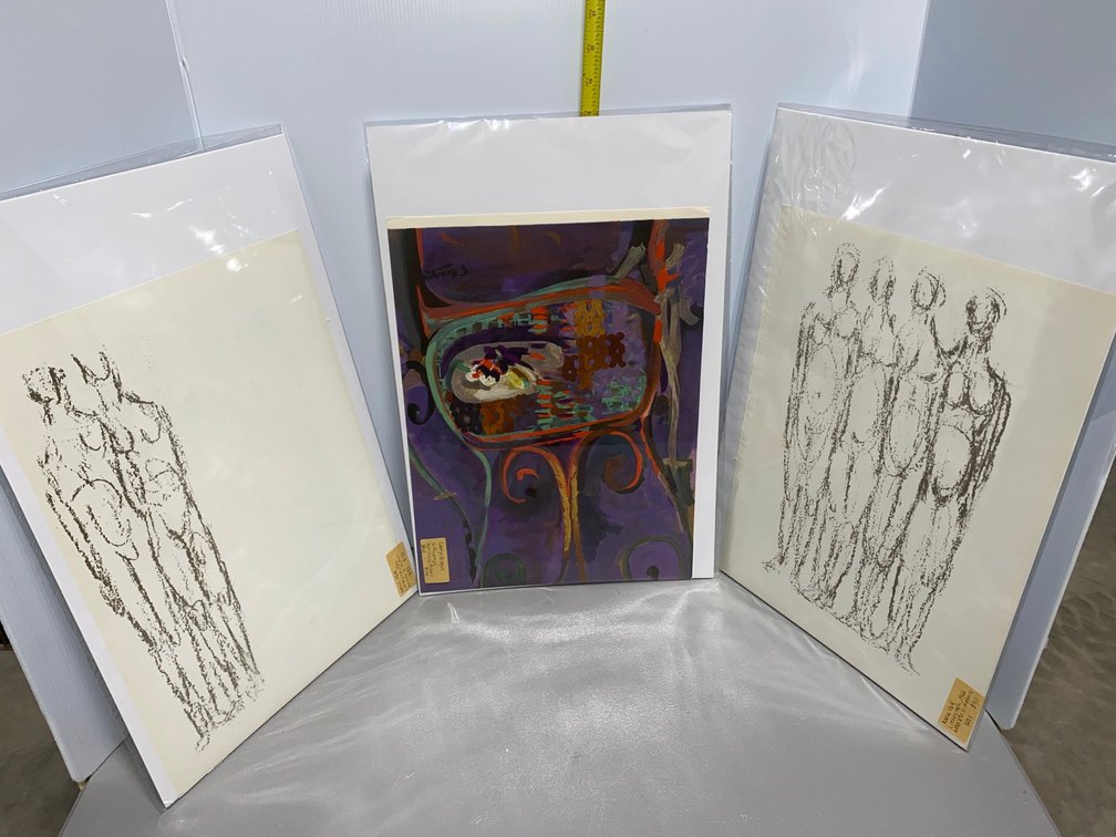 Georges Braque and Ubac Derriere le Miroir Lithographs