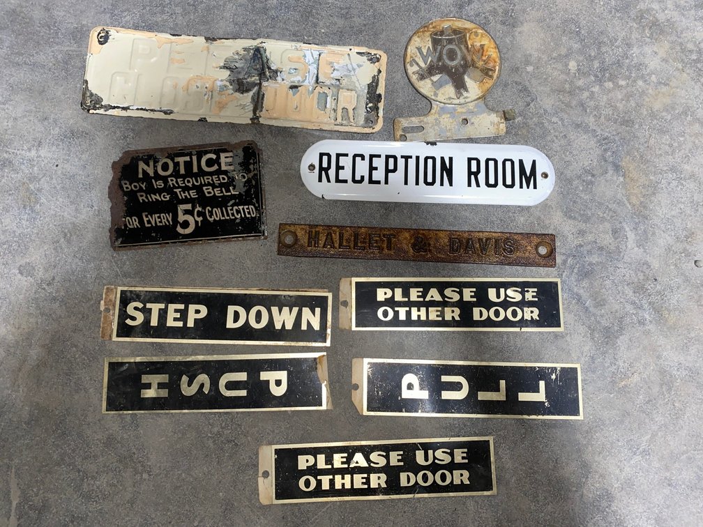 Vintage Metal Signs