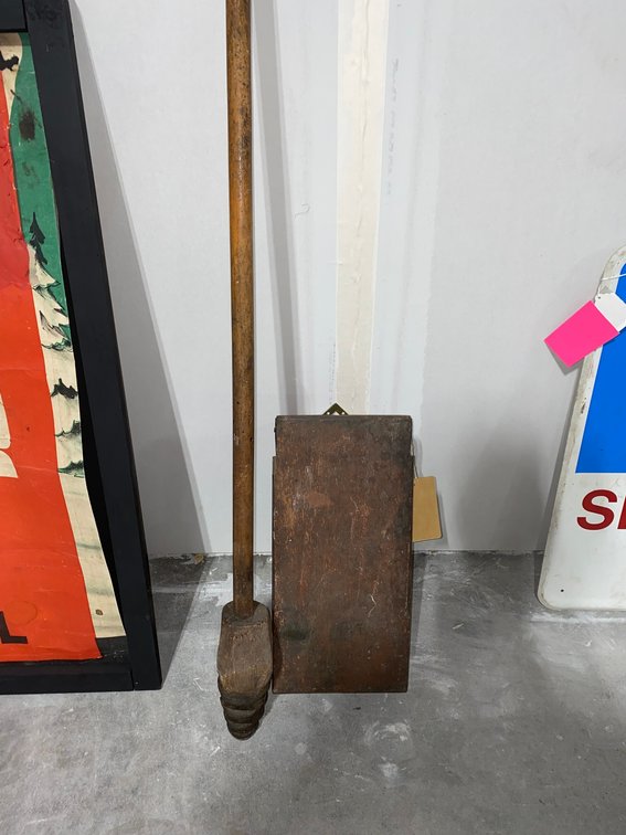 Primitive Tool and Red Wooden Box
