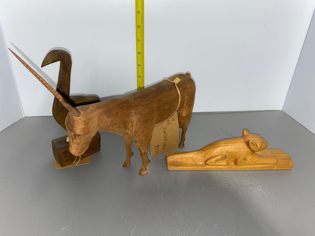Carved Animal Figurines