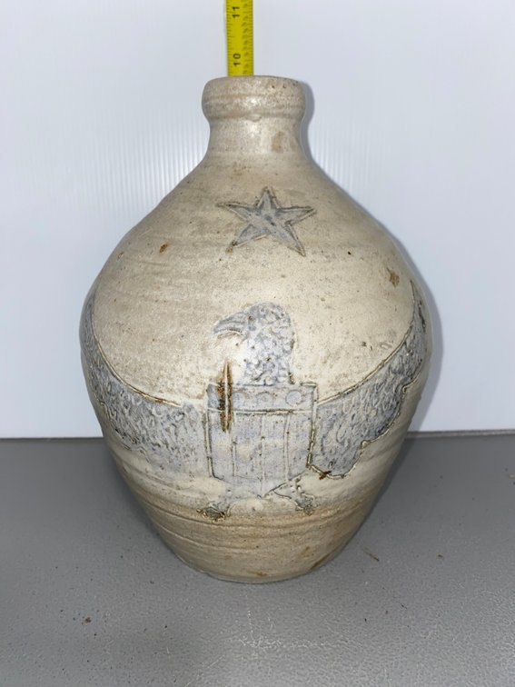 Eagle and Star Stoneware Jug