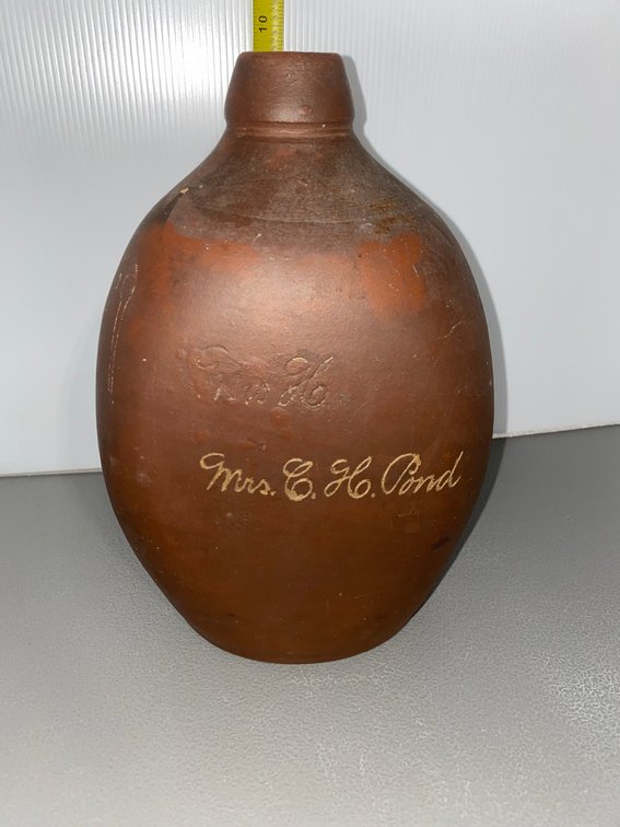 Early Incised CH Pond Stoneware Jug