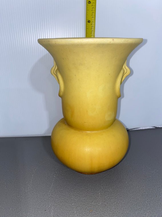 American Art Clay Yellow Vase