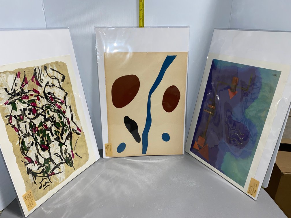 Joan Arp and Kandinsky Derriere le Miroir Lithographs