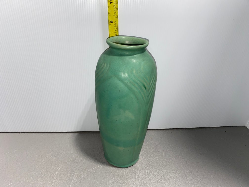 Arts & Crafts Peacock Vase