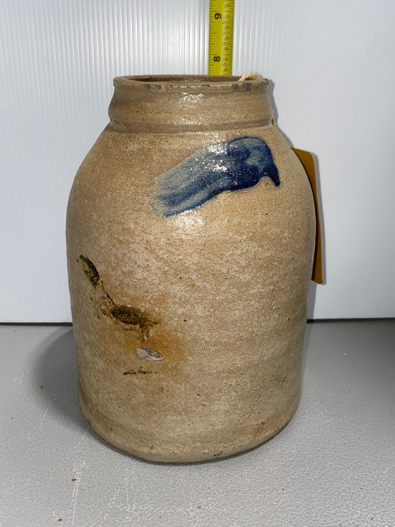 Cobalt-Decorated Stoneware Wax Sealer
