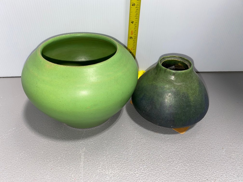 Arts & Crafts Vase and Mission Jar