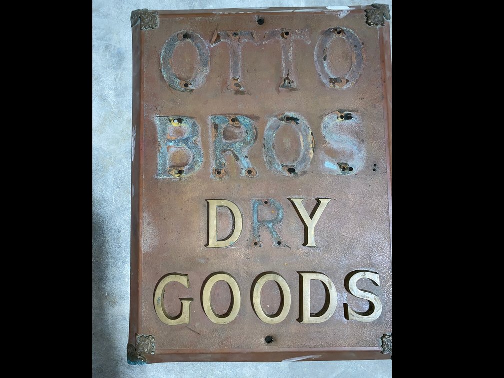 Otto Bros. Dry Goods Sign