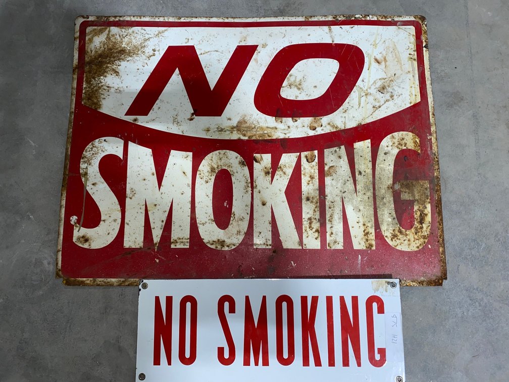 Two No Smoking Signs