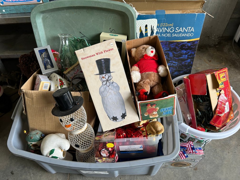 Collection of Christmas decorations