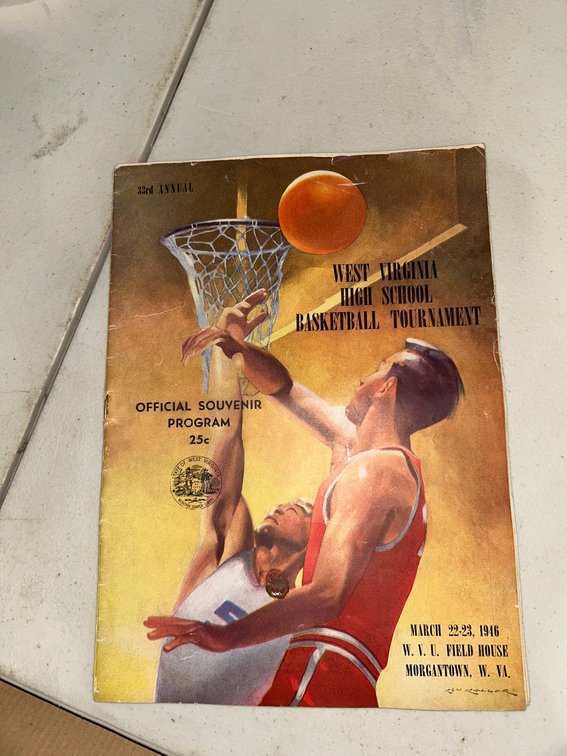 Official souvenir program of WV High School Basketball tournament
