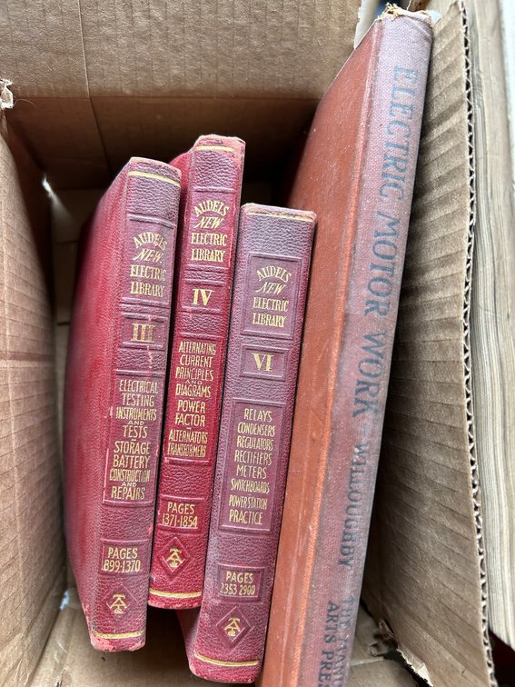 Antique books-Audels New Electric Library, Electric Motor Work