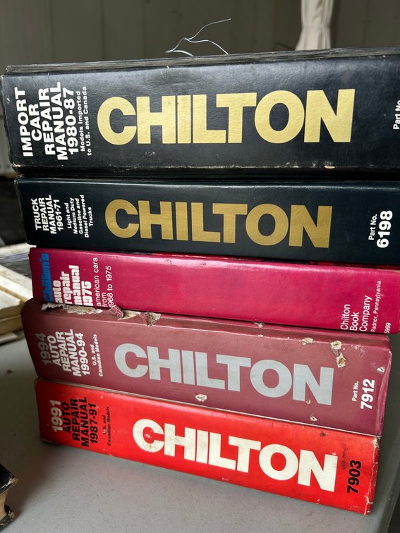 Chilton's auto repair manuals-1987-1991, 1990-1994, 1968-1975, 1987-1990
