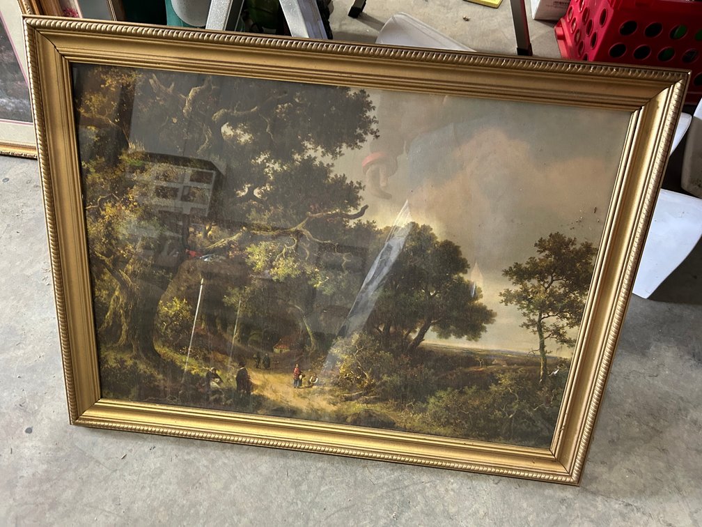 Framed print of countryside