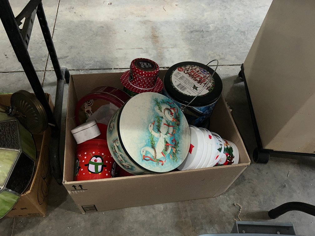 Christmas tins