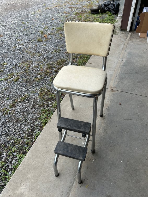 Vintage kitchen step stool