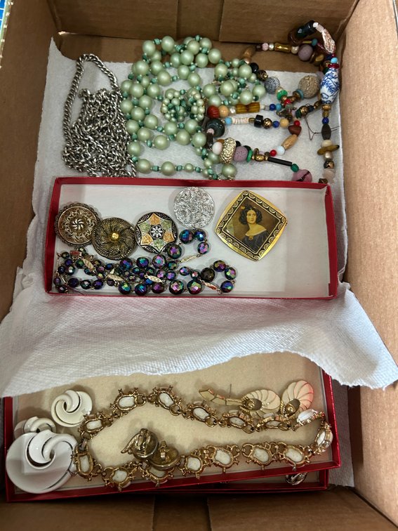 Costume jewelry marked Trifari and Germany
