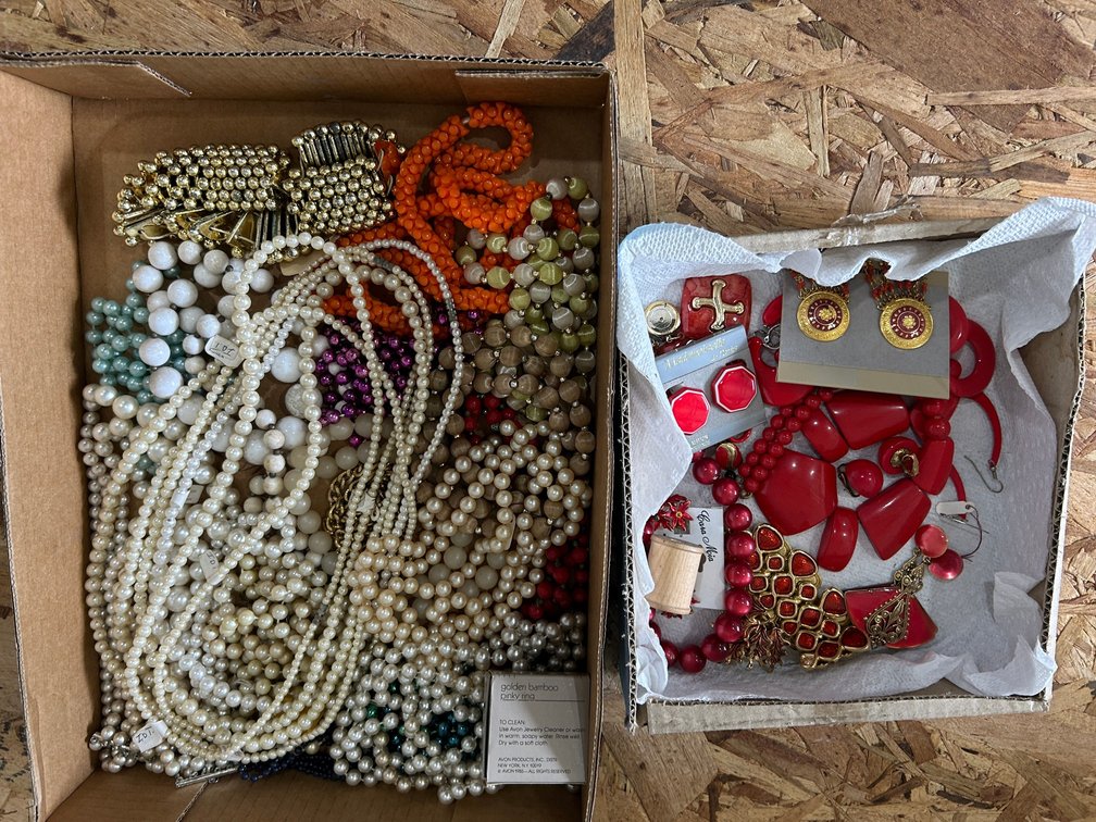 Costume jewelry-necklaces, earrings, ring