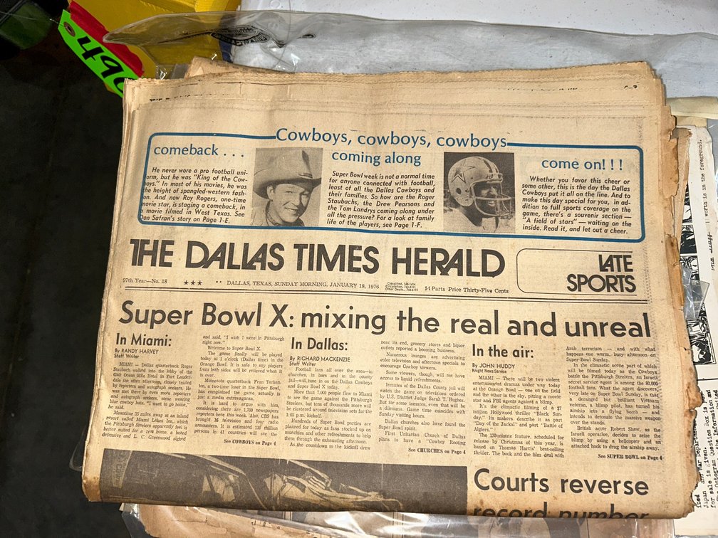 The Dallas Morning News-Dallas, TX-May 20, 1957, The Daily Herald, Dallas Times-February 6, 1976