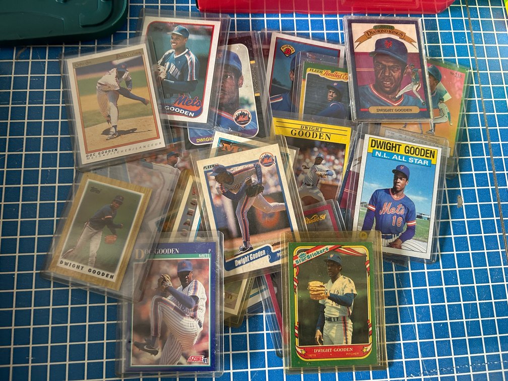 Collection of Dwight Gooden baseball cards