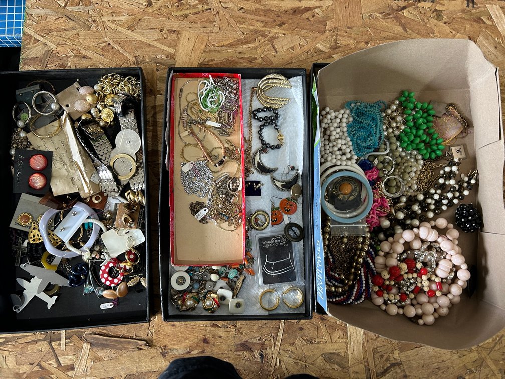 Costume jewelry-earrings, bracelets, necklaces