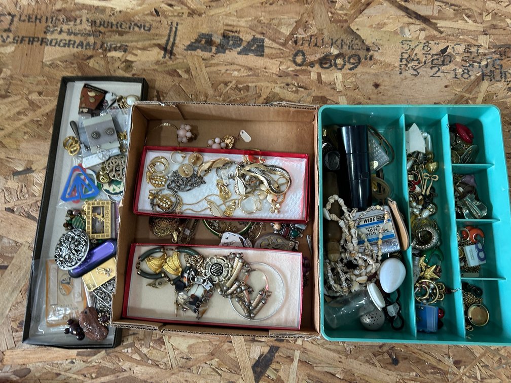 Costume jewelry- earrings, necklaces