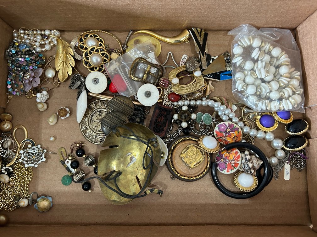 Earrings, necklaces