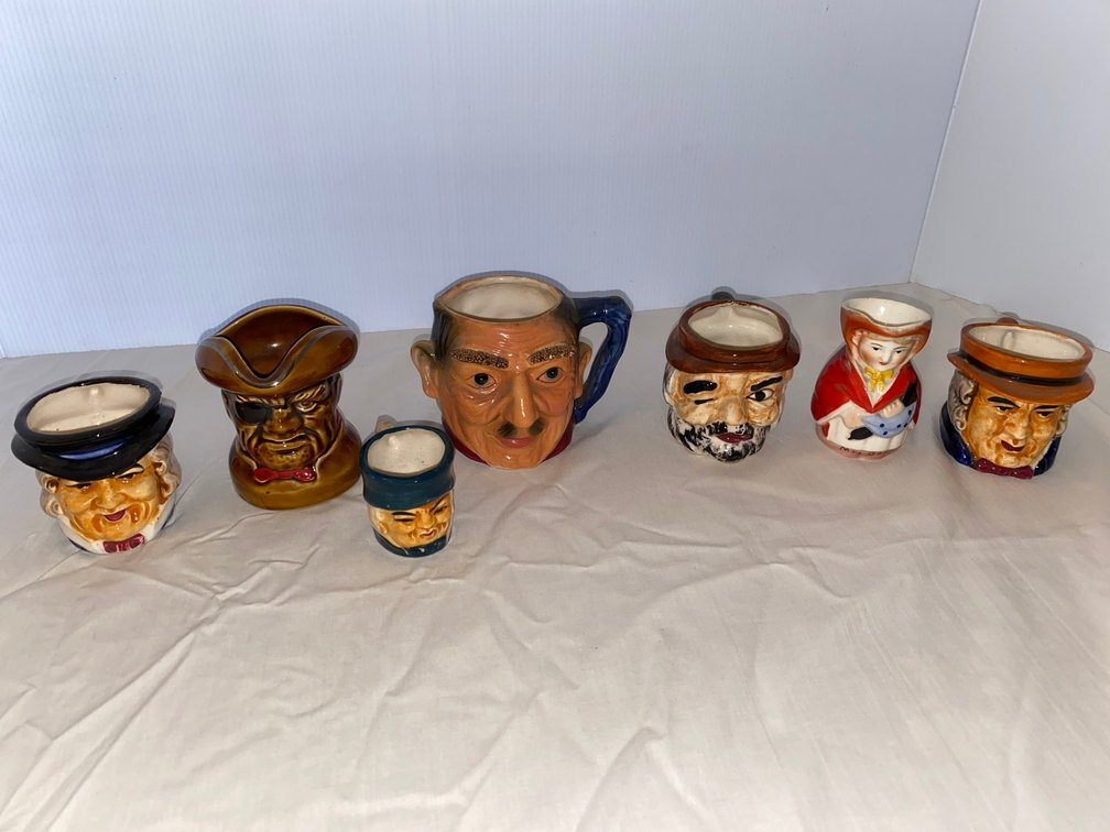 7-Small Toby Mugs