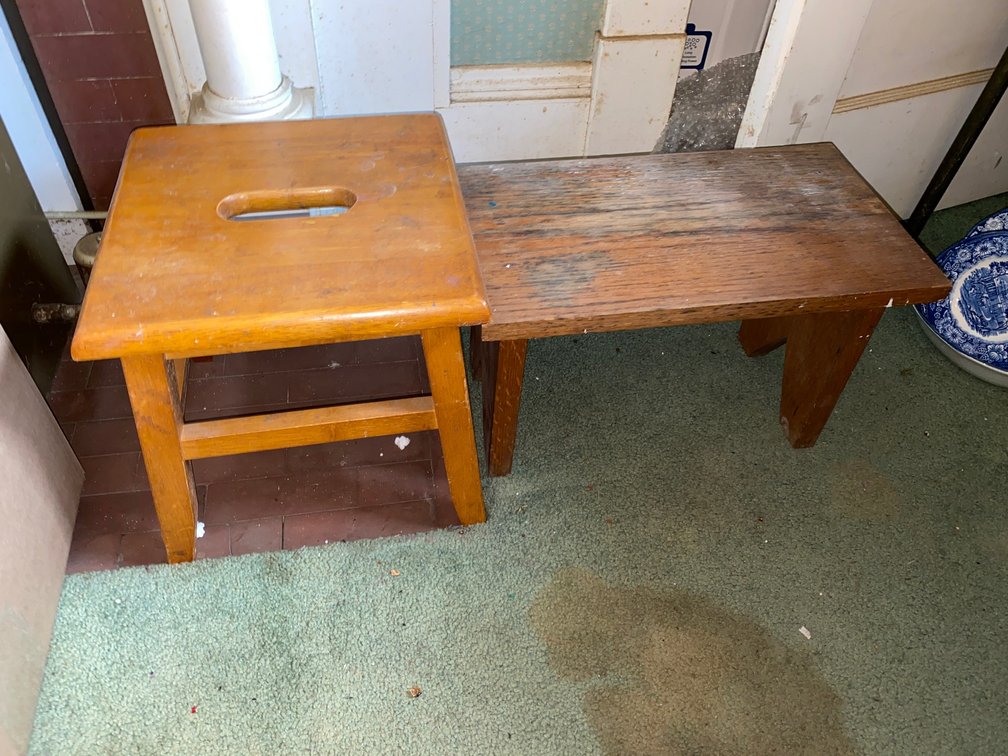 2-Wooden Stools
