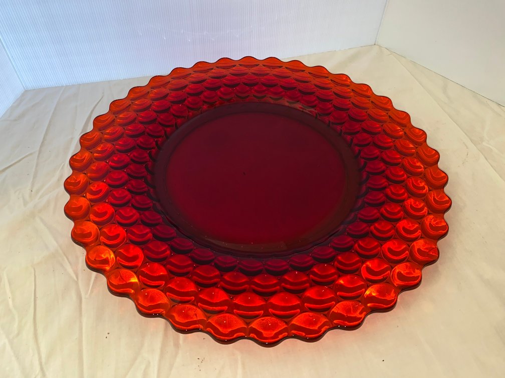 18 Inch Ruby Serving Platter