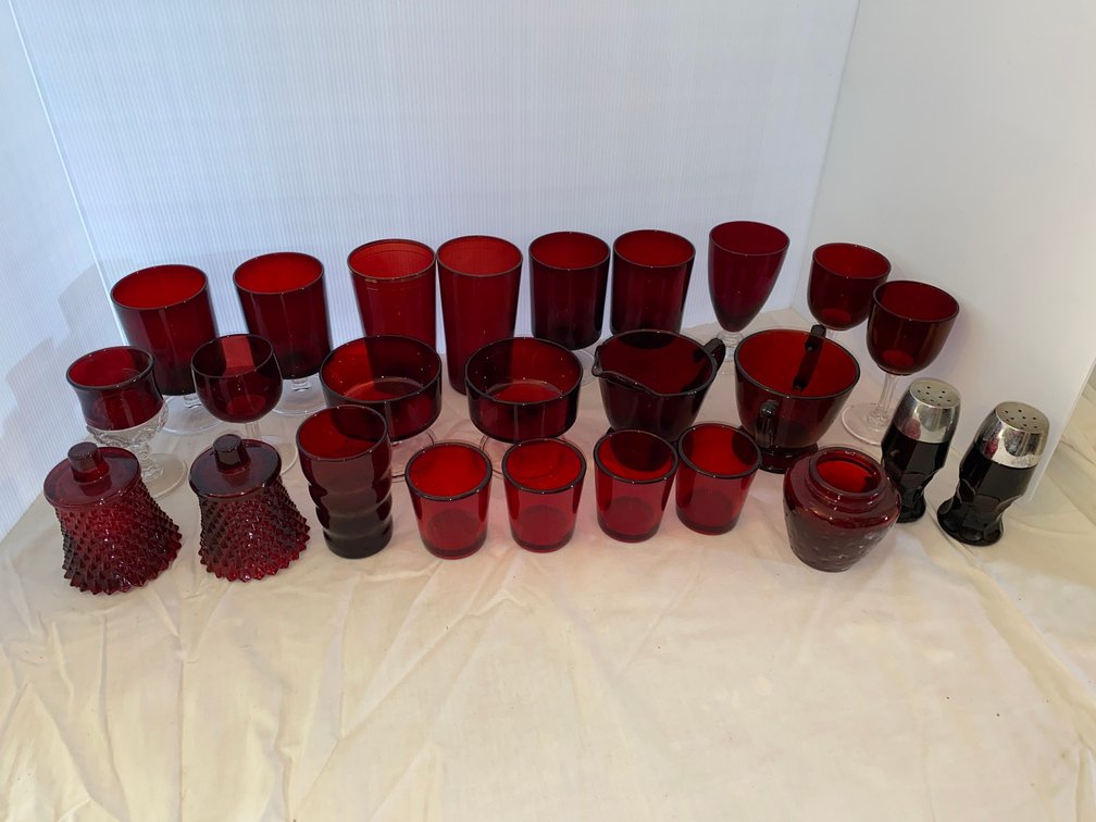 Ruby to Clear Stemware