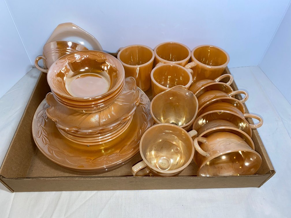 Gold Fire King, Cups, Saucers, Mugs, Plates