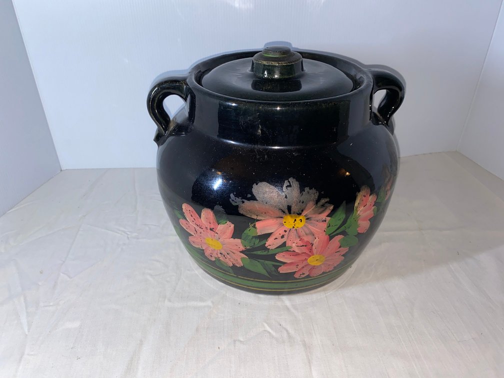 Hand painted Pottery Jar