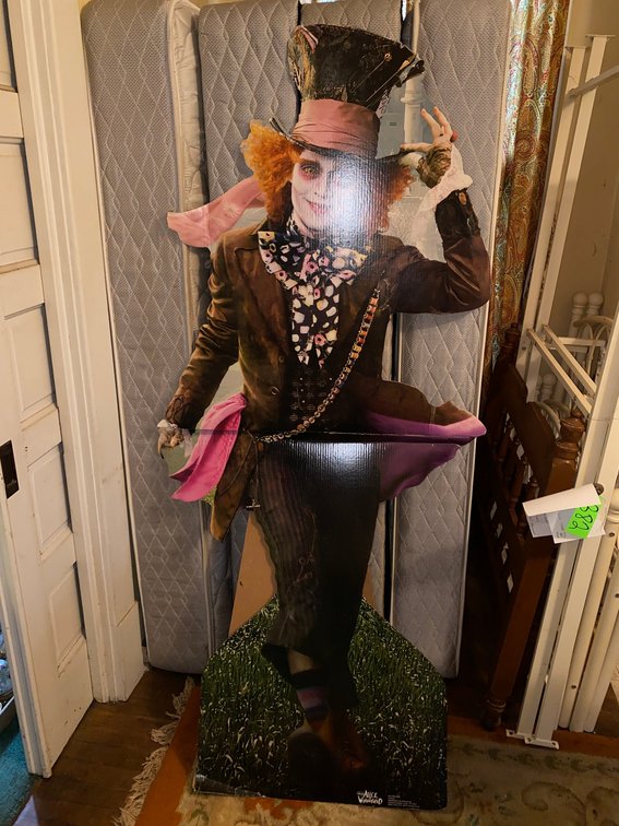 Life Size Cardboard Cutout of Mad Hatter "Alice in Wonderland"