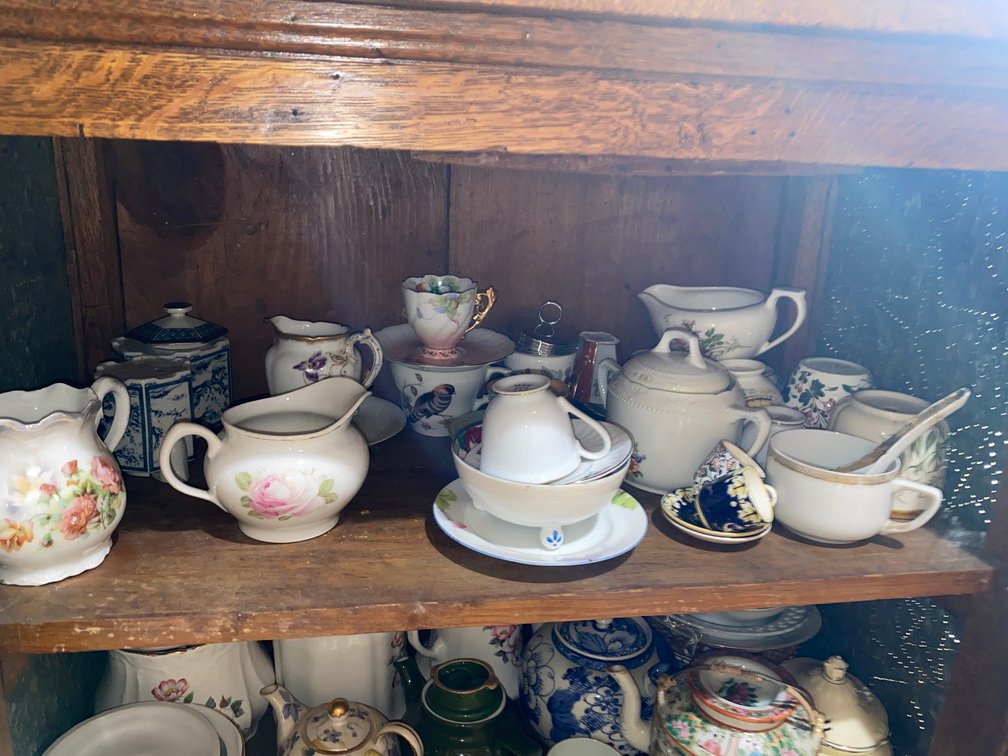Teacups, Saucers, Tea Pitchers